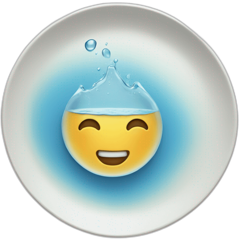 water on a plate emoji