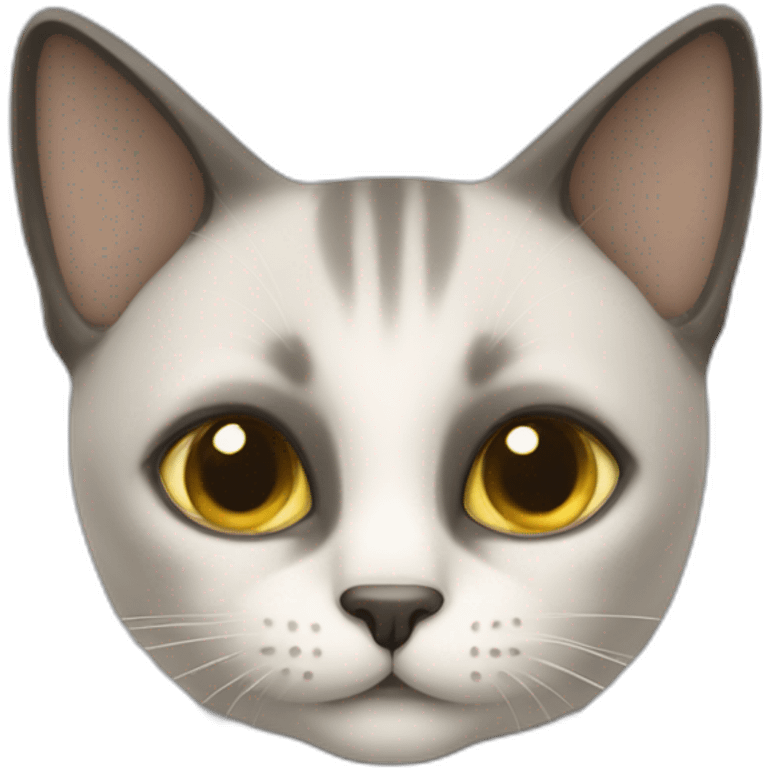 Un chat siamois emoji