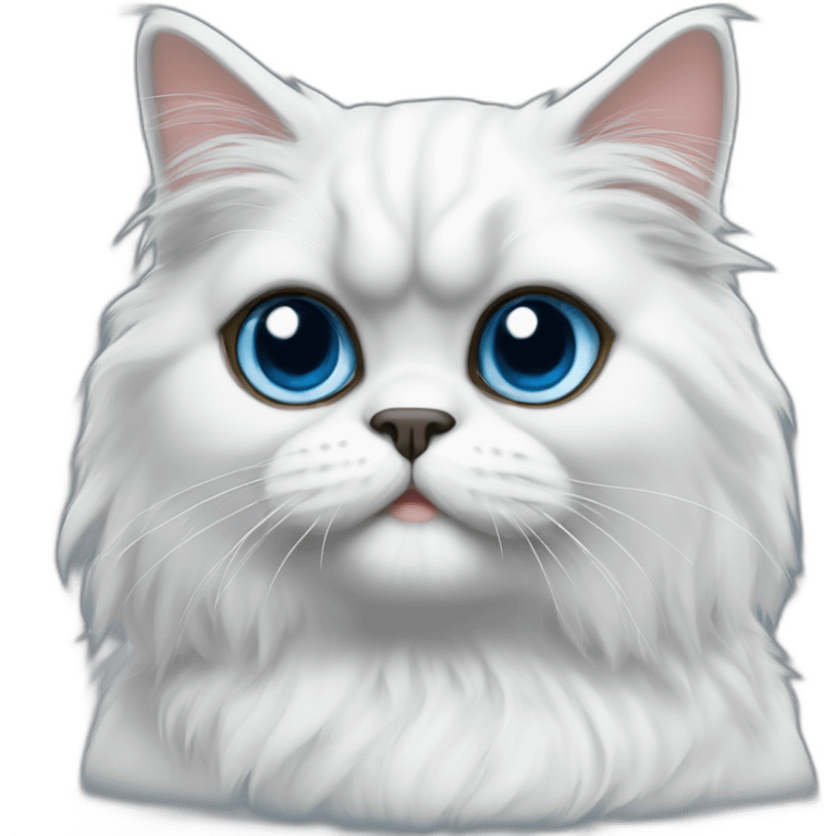 Smurf Persian Cat emoji