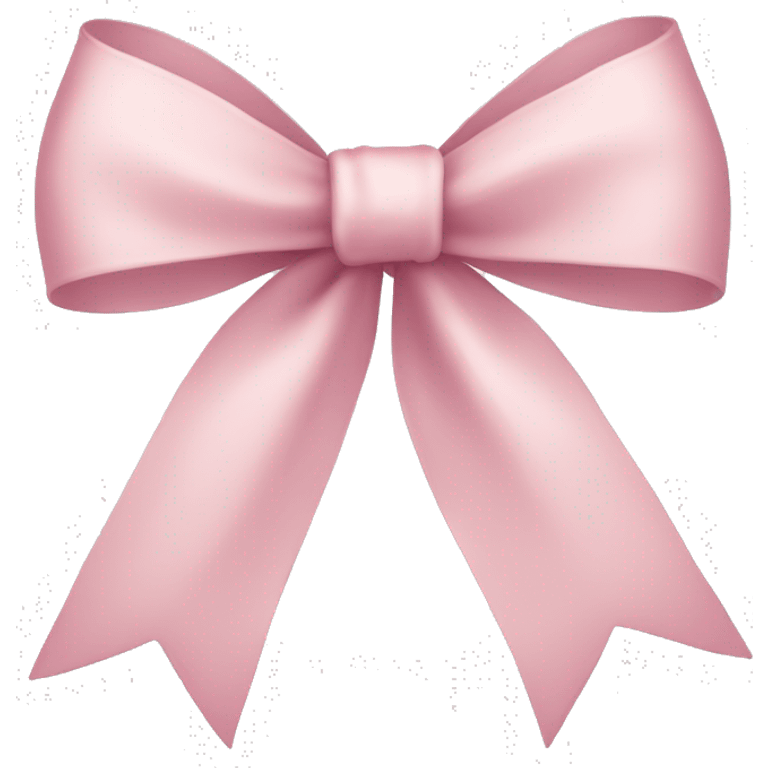 light pink ribbon bow emoji