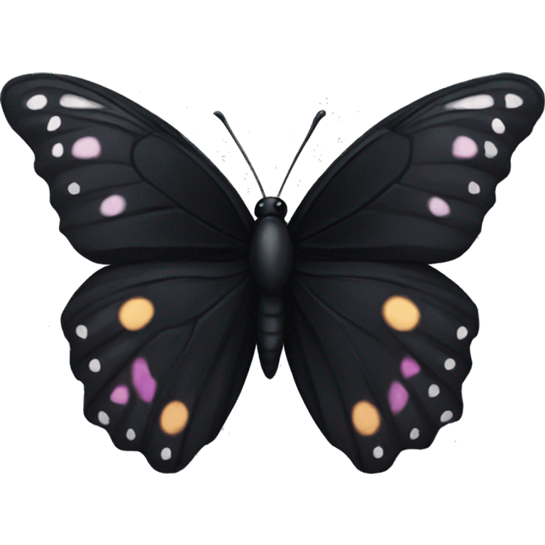 black butterfly emoji