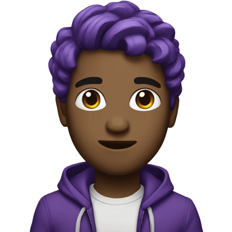 Raybae in purple emoji