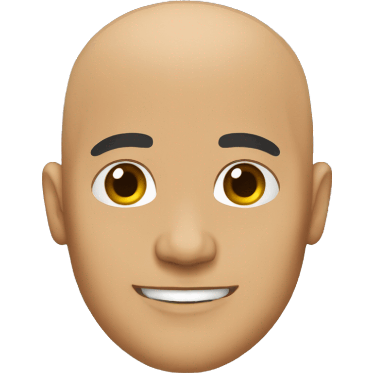 Bald latino no glasses emoji