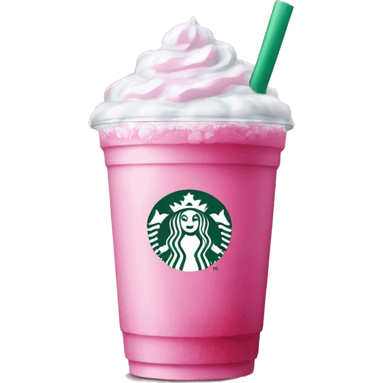 Pink drink starbucks no whip with ice emoji