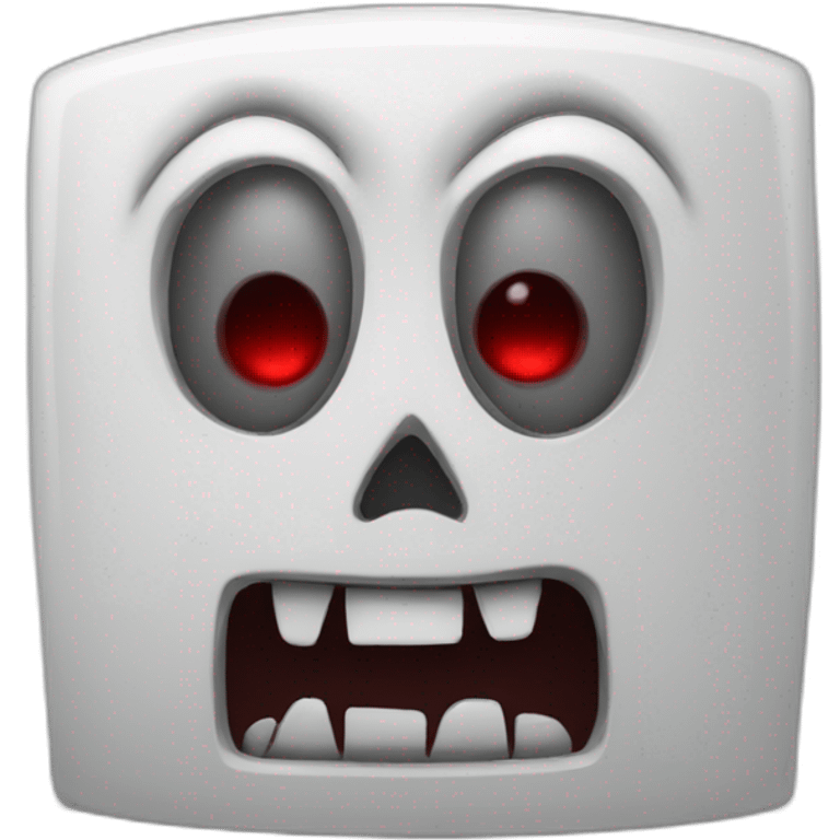 Evil computer emoji