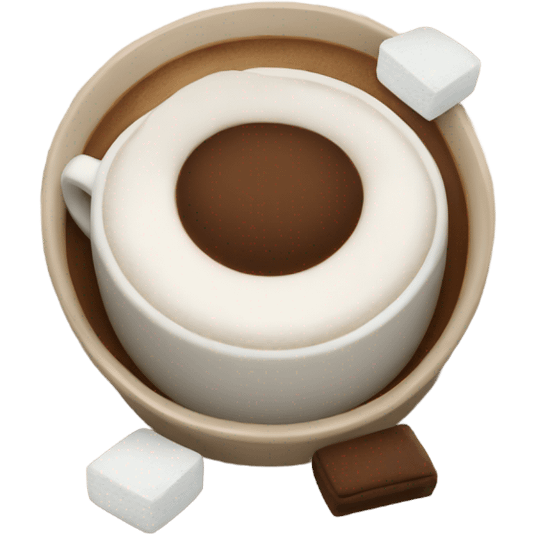 Coffee is marshmallows emoji