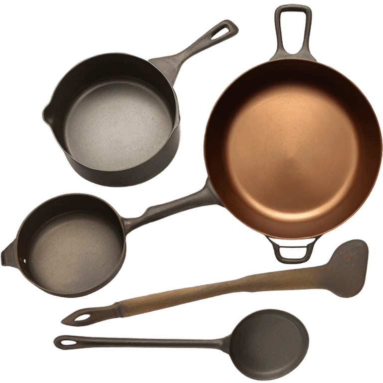 Vintage style cookware emoji