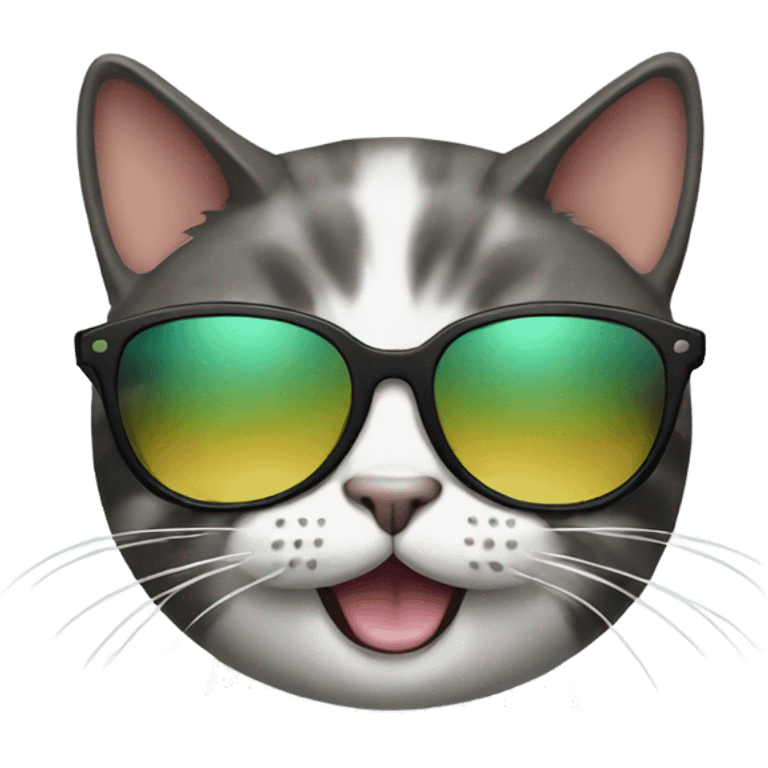 Cat with sunglasses emoji