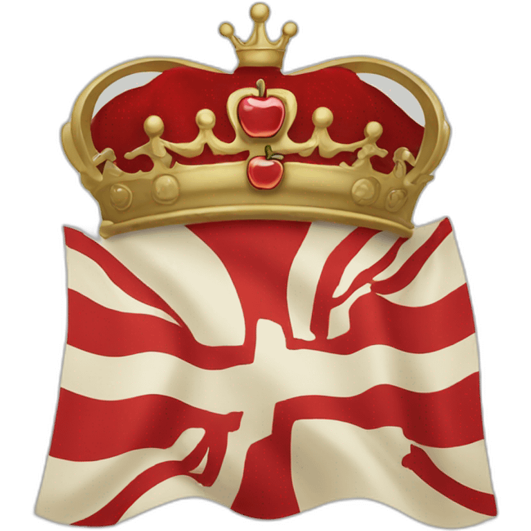  Monarchy apple flag emoji