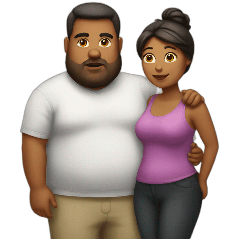 fat couple emoji