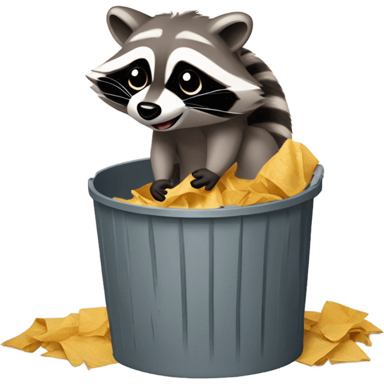 Raccoon trash can  emoji