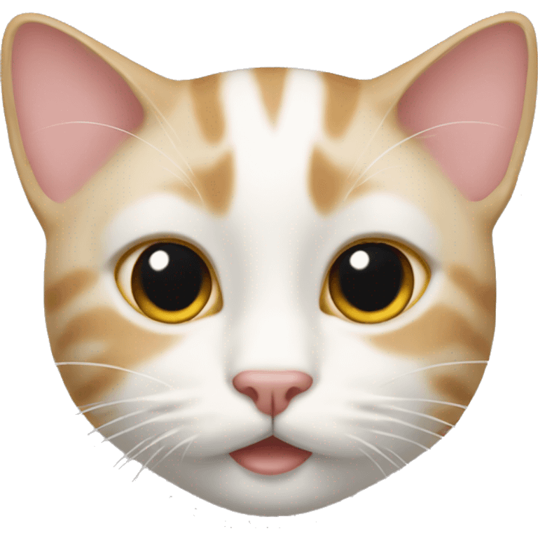 Cat with crème on face emoji