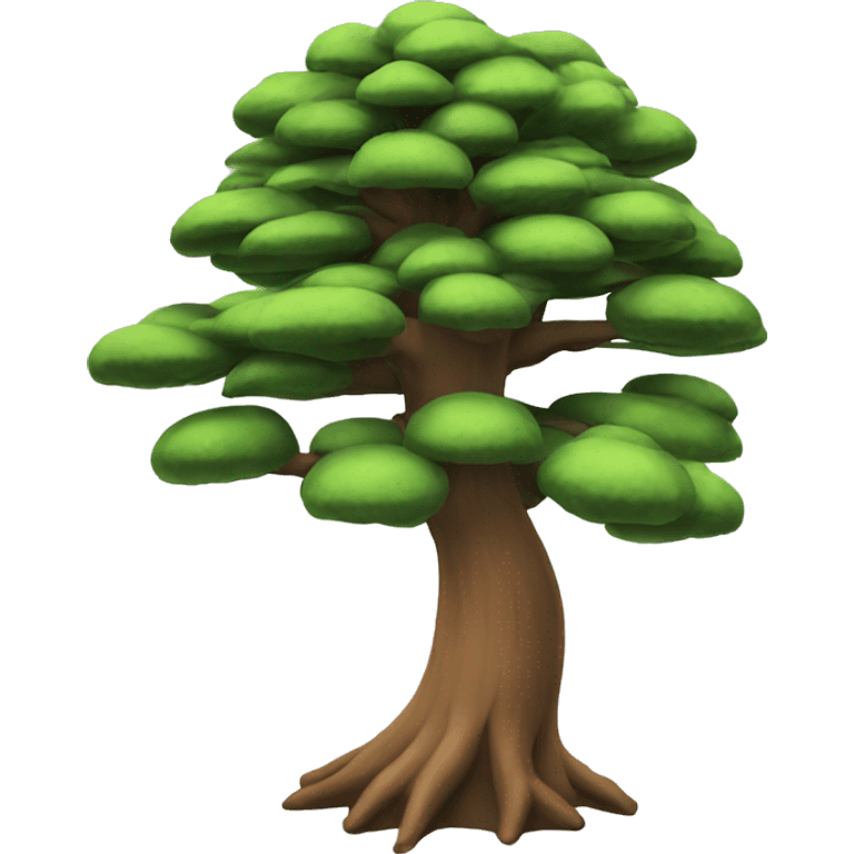 3d Pine tree emoji