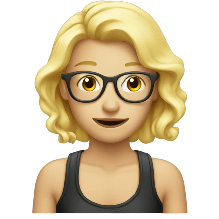 Blonde vaper  emoji