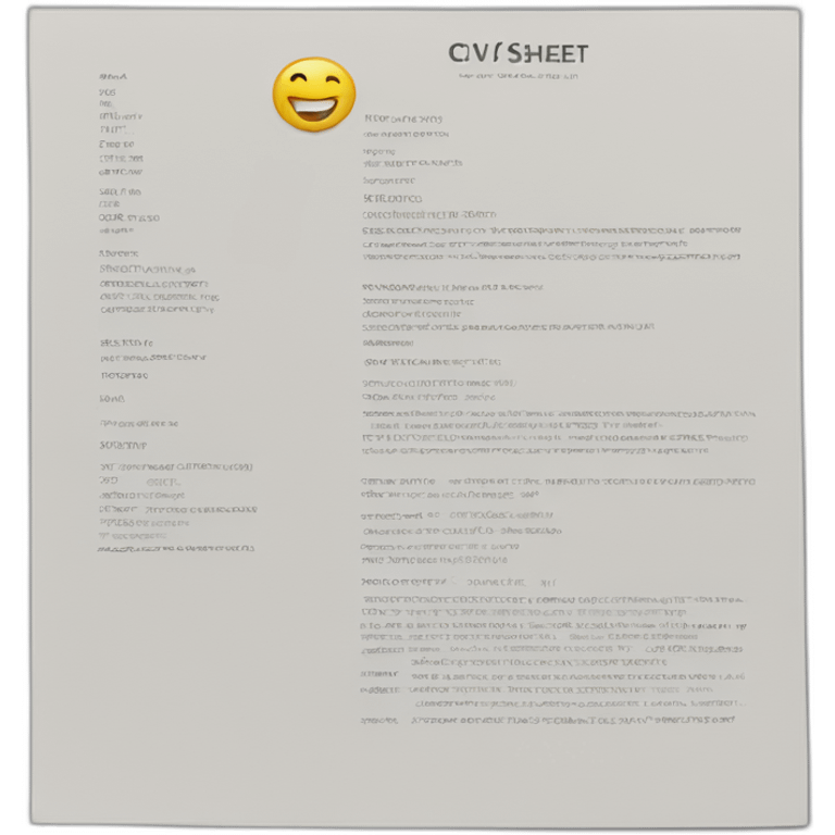 cv sheet emoji