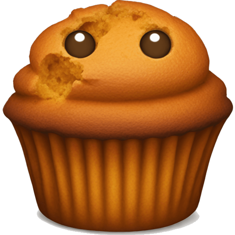 Pumpkin muffin emoji