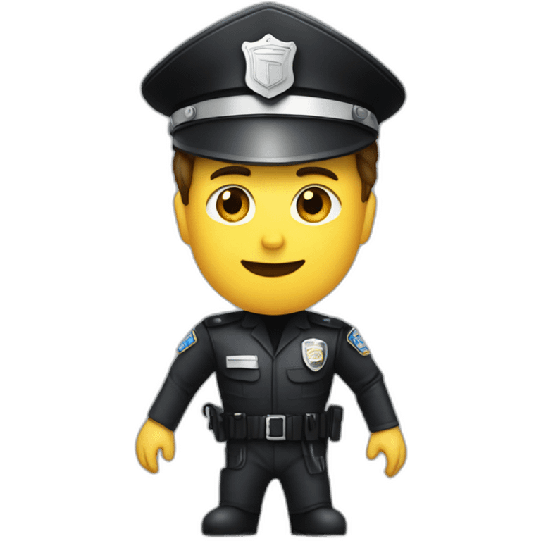 Artificial intelligence police arresting Elon musk emoji