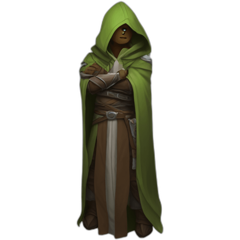 arm-folding hooded jedi in world of warcraft emoji