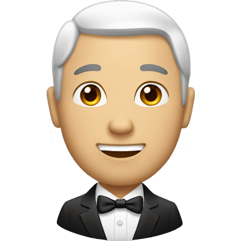 Chinese man in a tuxedo emoji