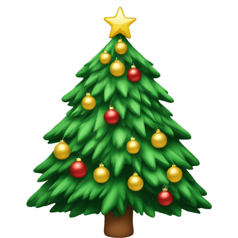 A Christmas tree emoji