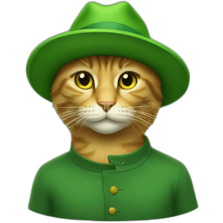 the cat in the green hat emoji