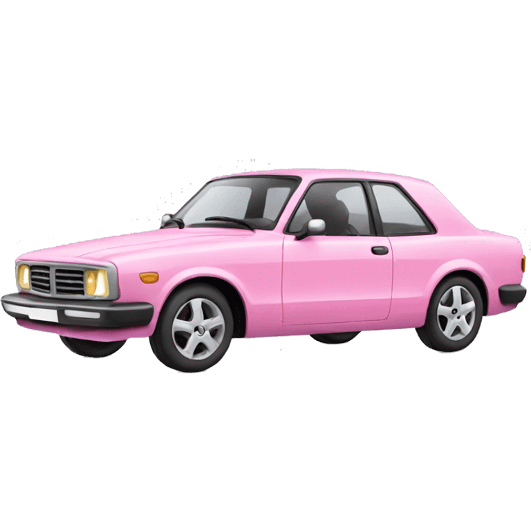 pink car emoji