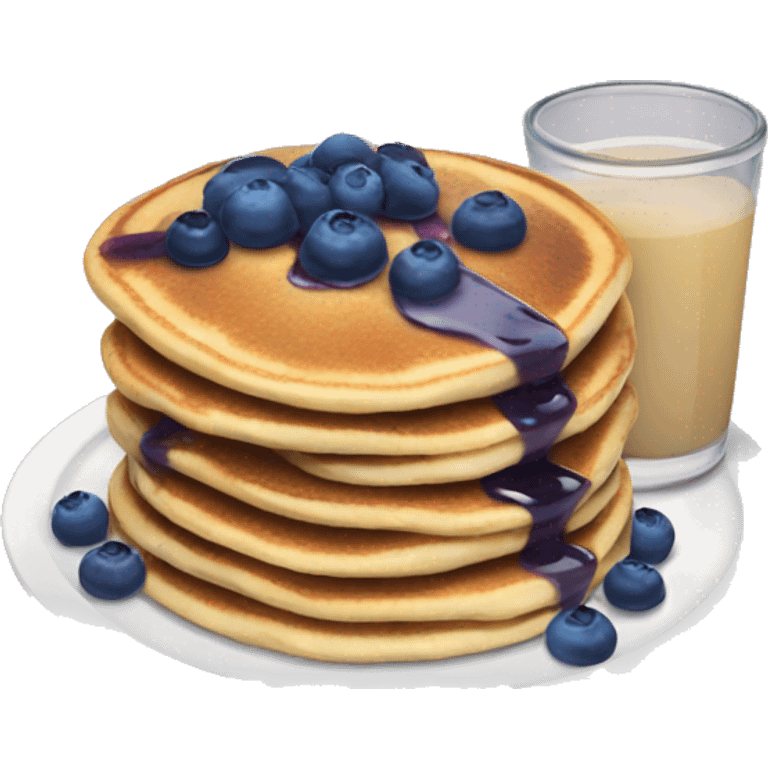 Blueberry pancakes  emoji