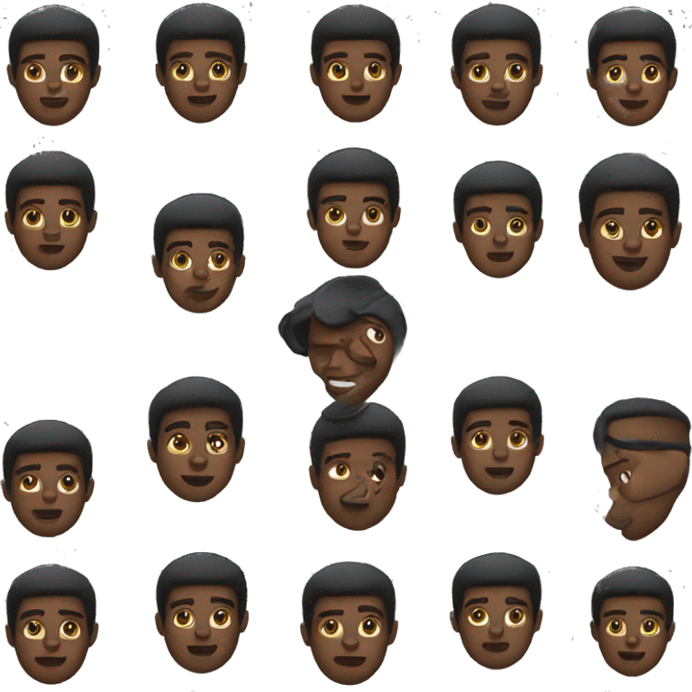 Black French guy emoji