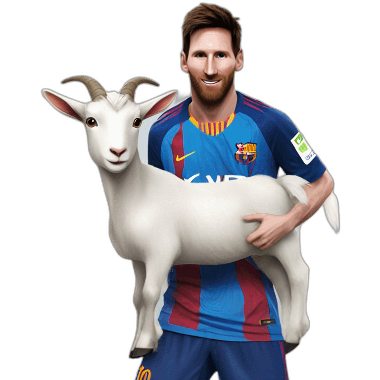 Messi sur goat emoji