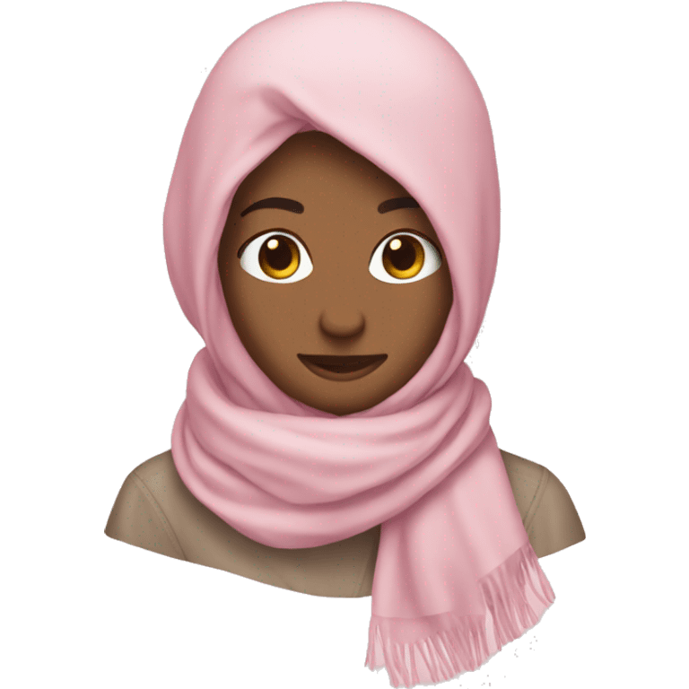 Light pink scarf emoji