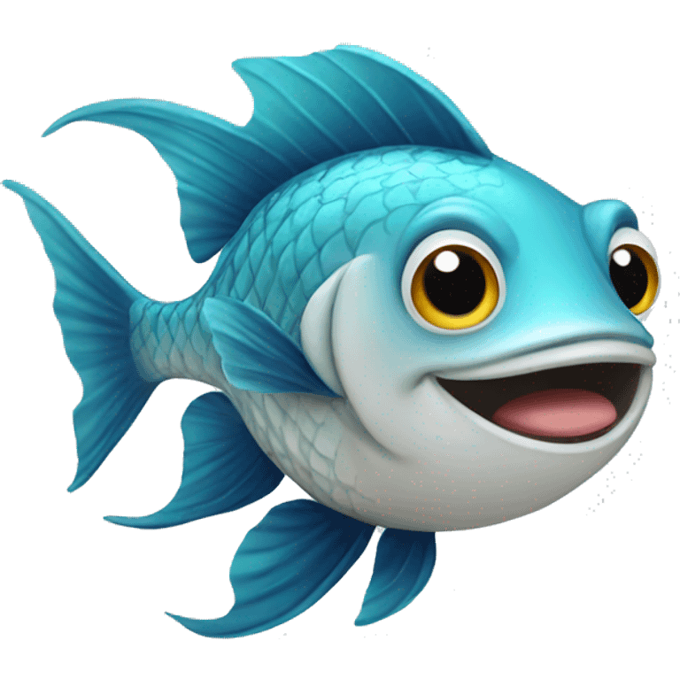 fish with smile emoji