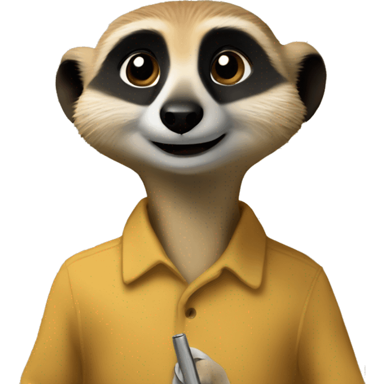 meerkat validating a document emoji