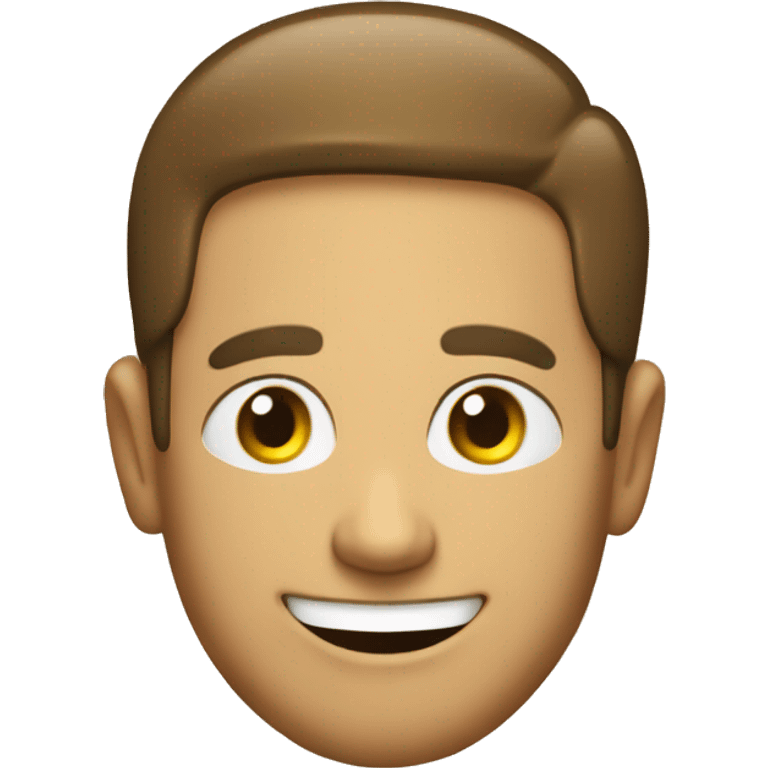 Happy guy with letters 'PTL' in his face emoji