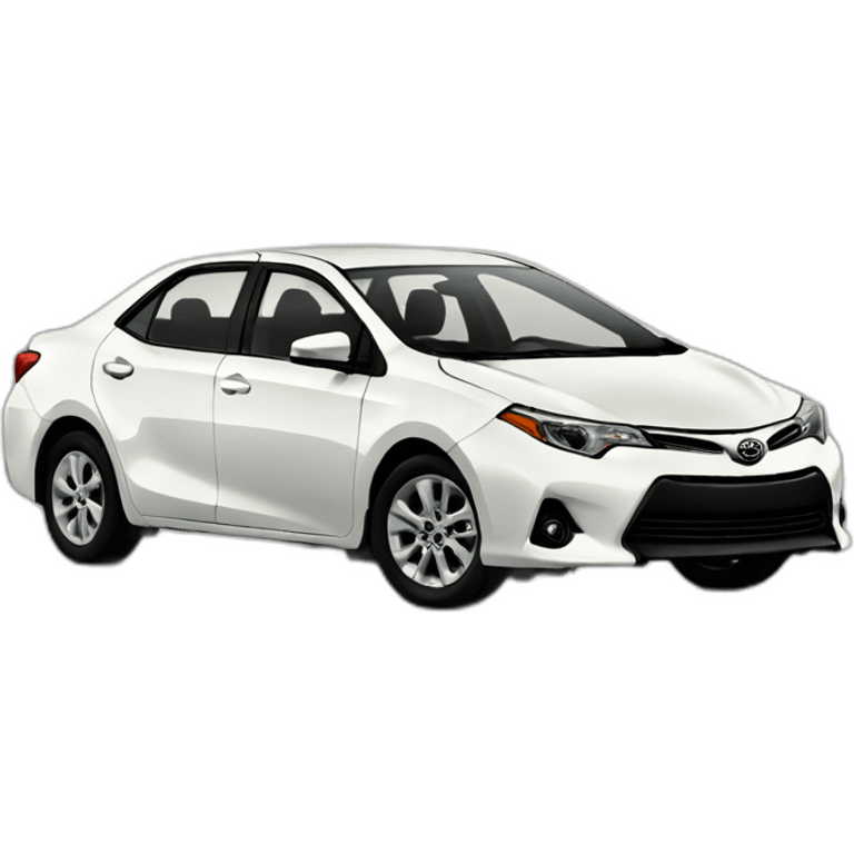 Sunrise Toyota corolla 2011 white emoji