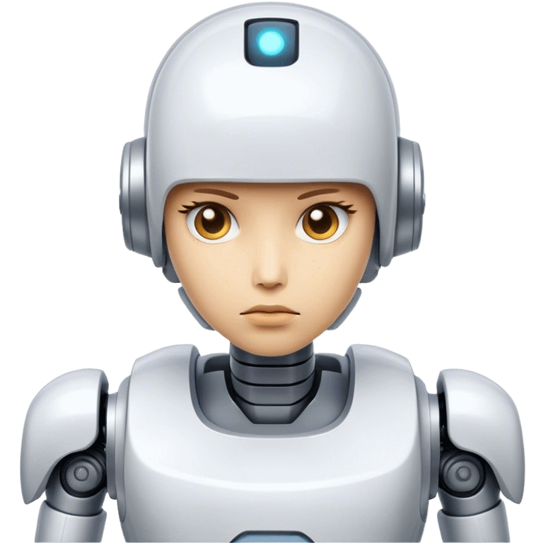 Mean muggin  futuristic cool is debatable type of hero archetype straight AI Robot emoji