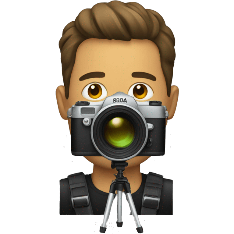 a man with a camera emoji