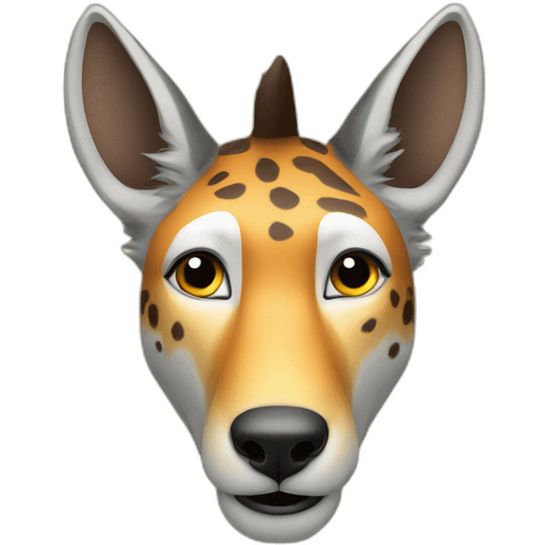 un loup girafe emoji