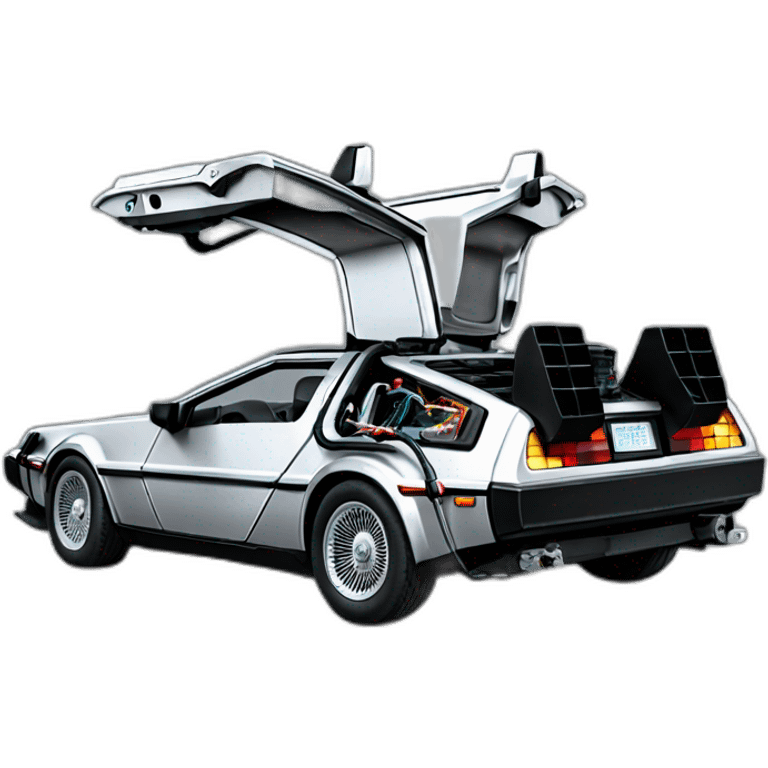 delorean back to the future emoji