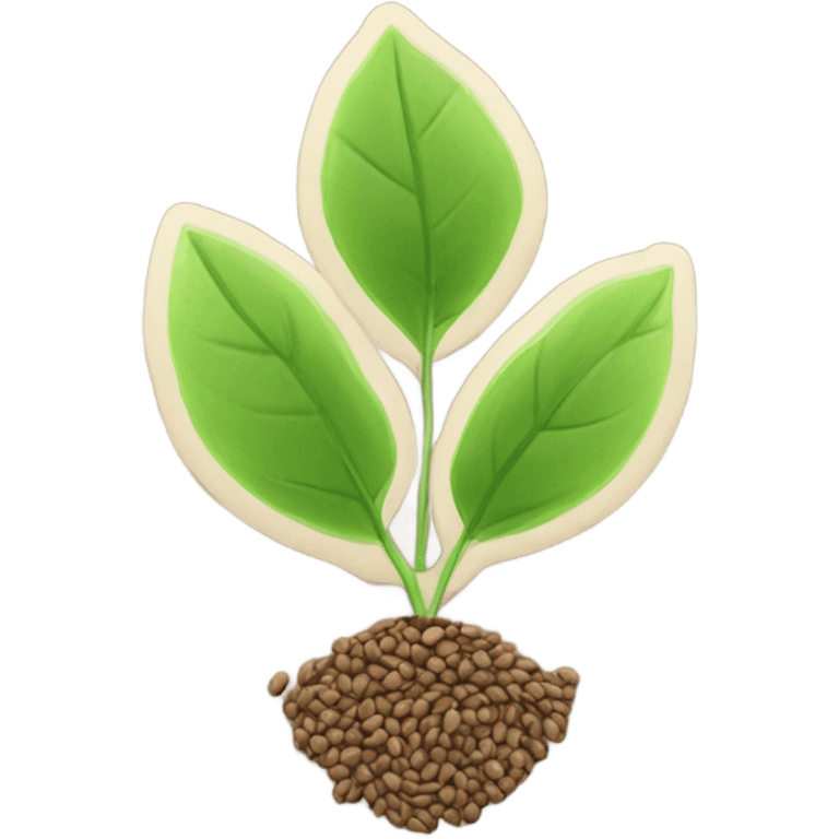 seed to plant, where the seed is labeled "seed article" and the leaves are labeled "cited by"   emoji