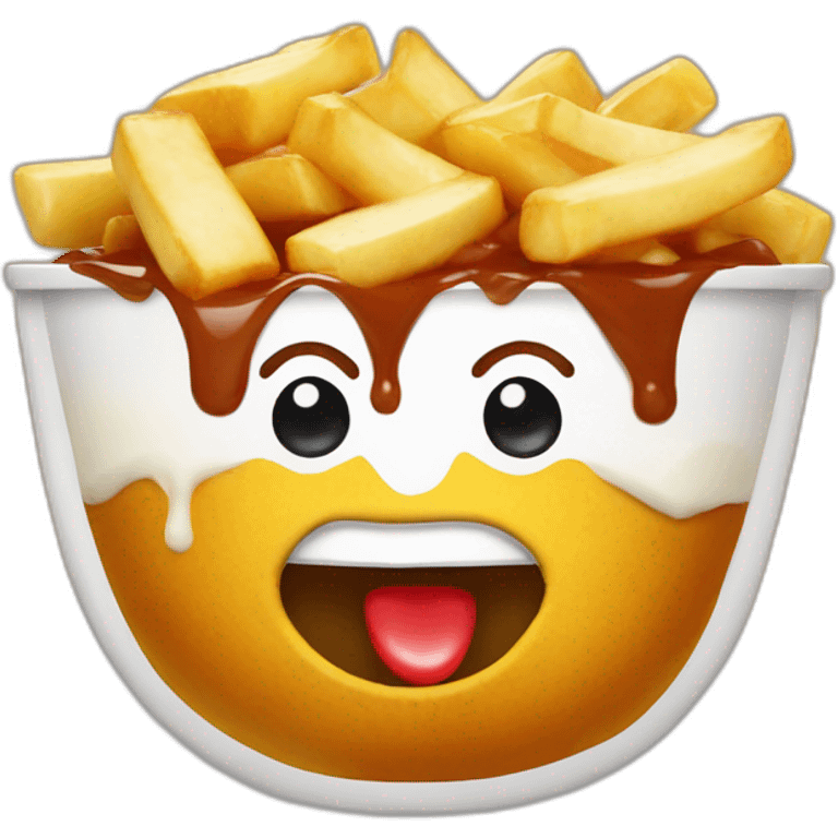 Poutine qui mange emoji