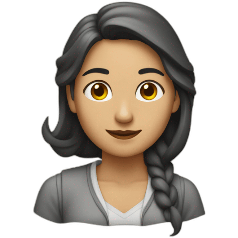 mujer asustada por raton emoji