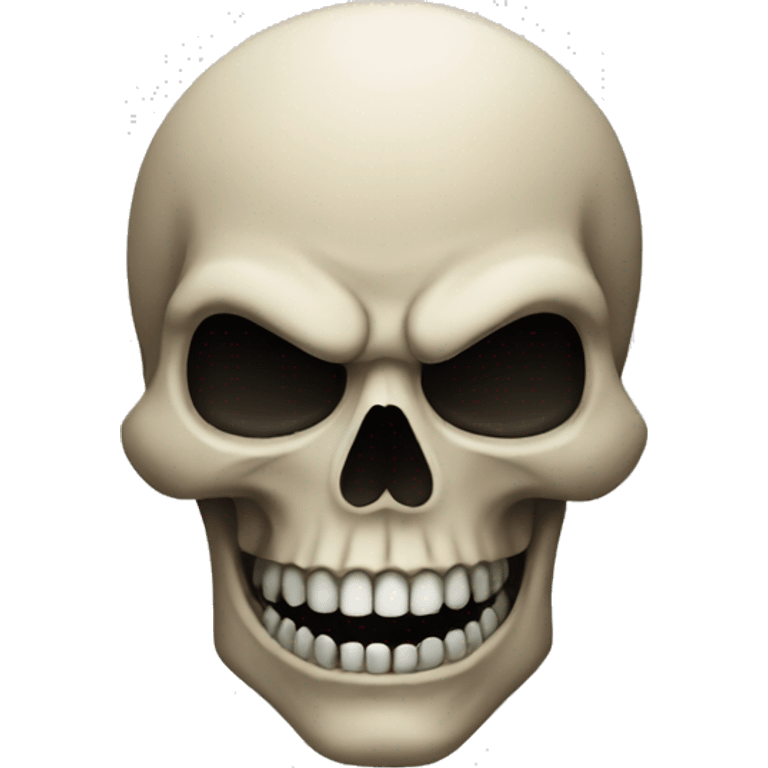 Evil skull emoji