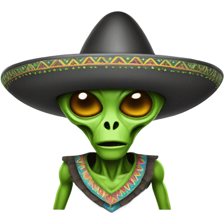 Alien with a sombrero emoji