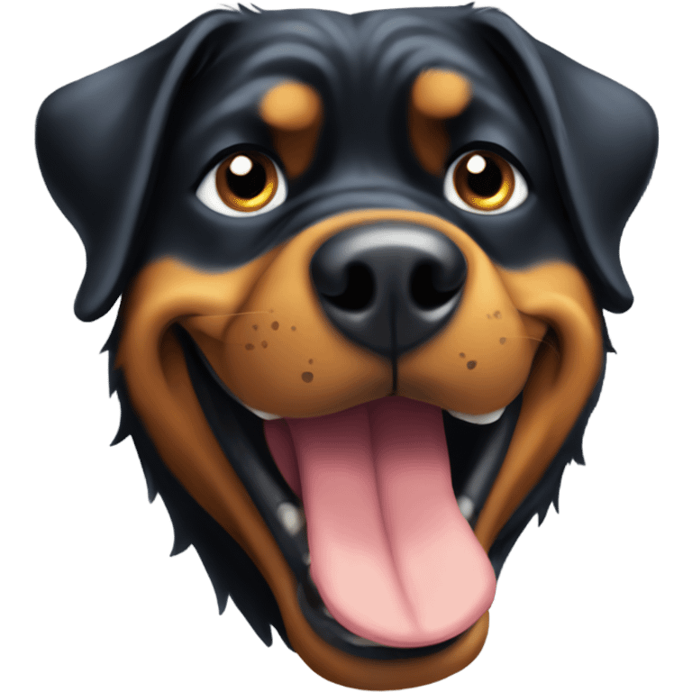 derpy goofy rottweiler emoji