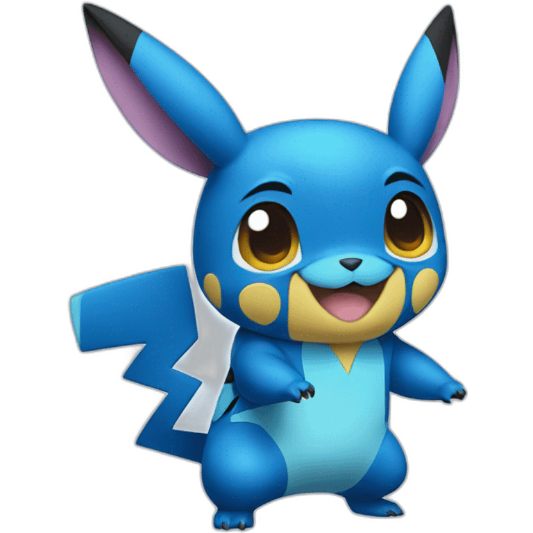 Pikachu wearing Stitch costume emoji