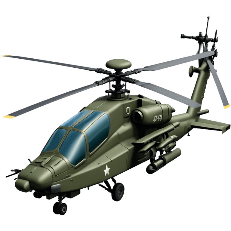 AH-64E Apache - Boeing (Model Year: 2021) (Iconic army green) emoji