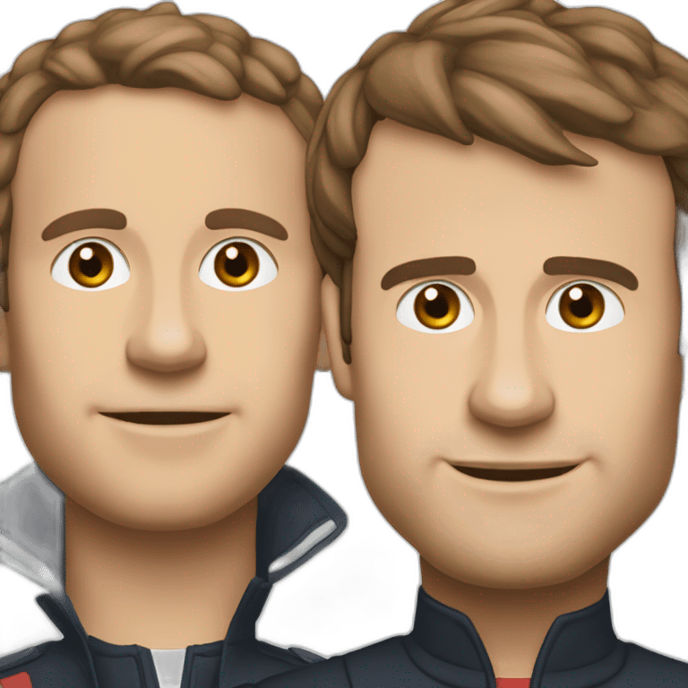 Macron and cabibara emoji