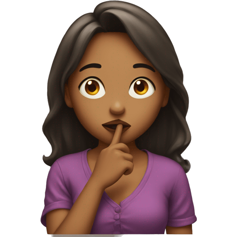 girl blowing kiss emoji