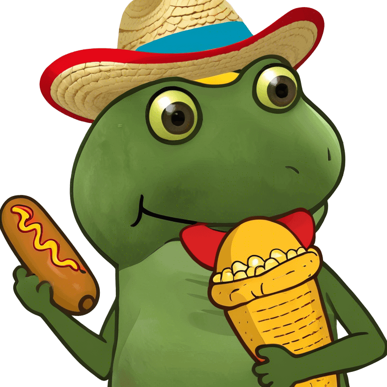 Mexican eating corn dog  emoji