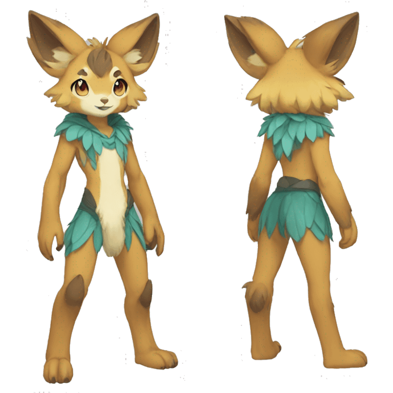 Anthro Sona Fakemon Full Body emoji